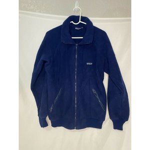 Vintage Patagonia Blue Fleece 80s Full Zip Men’s L Made In USA Rare Color